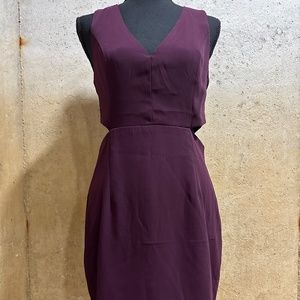 Deep purple Lulus Side notch sleeveless dress, size medium